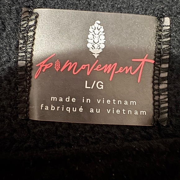 New Free People Movement Hit The Slopes Colorblock Fleece Pullover Jacket Size L - Picture 5 of 6